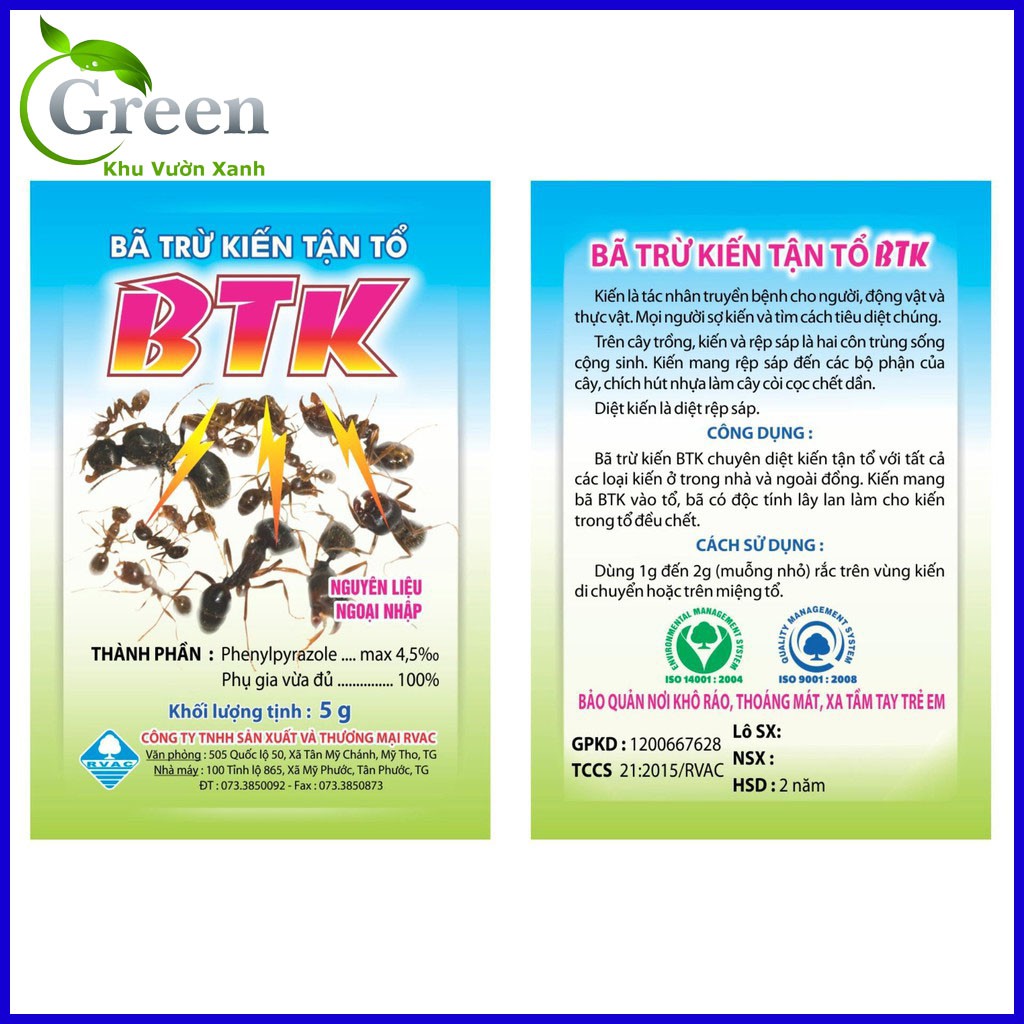 1 Gói Bả Trừ Kiến Tận Tổ BTK