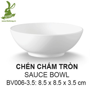 Chén, dĩa tương màu Trắng Srithai superware Thái Lan