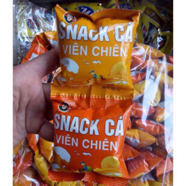 Bịch 60 gói bim snack cá viên chiên giòn ngon