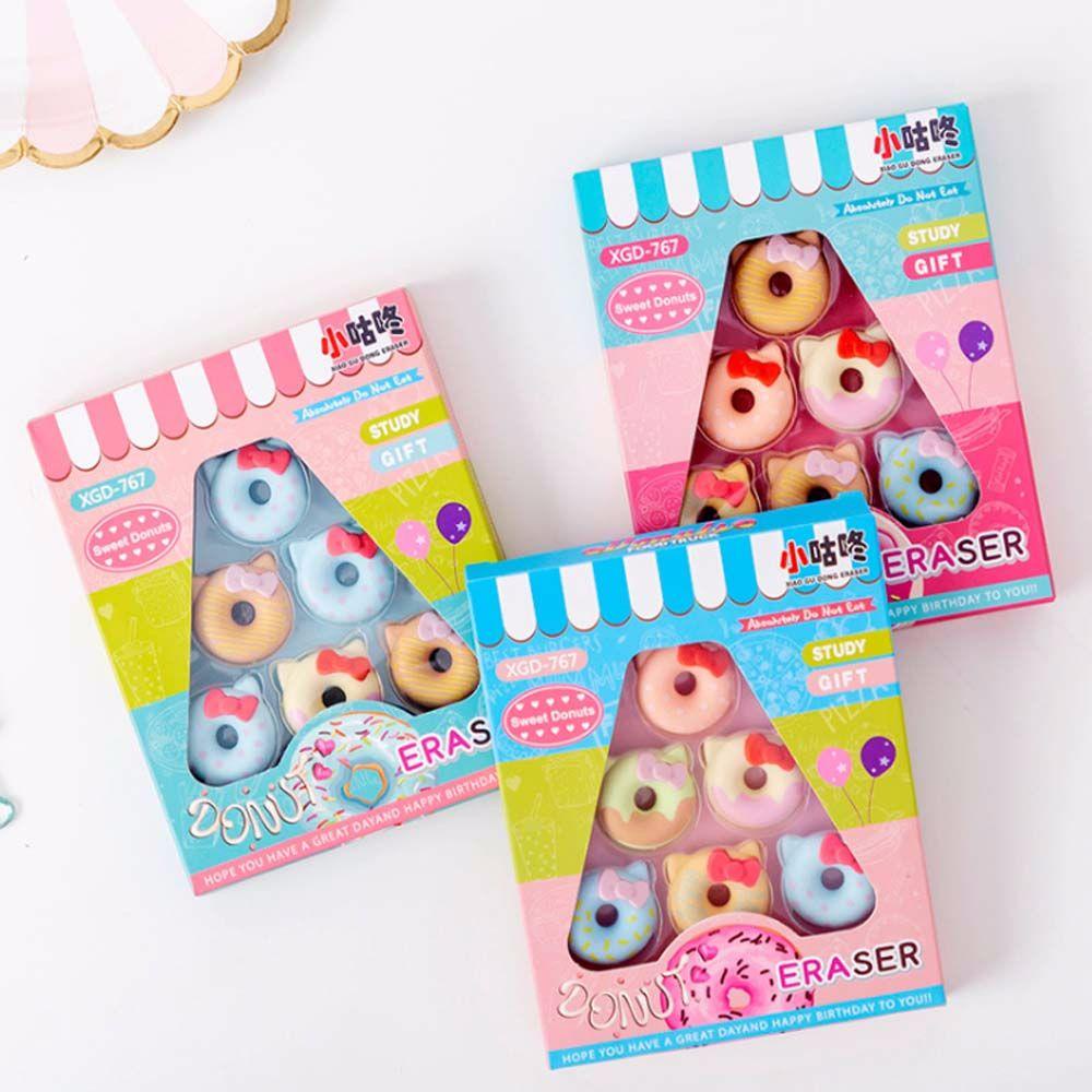 Gôm Tẩy Hình Bánh Donut / Mèo Dễ Thương Cho Học Sinh