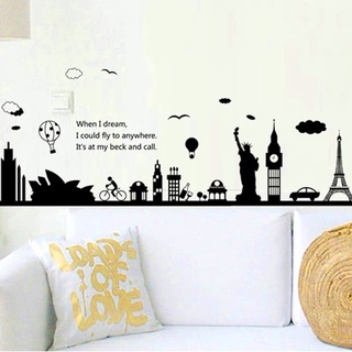 Decal dán len tường tháp paris MS-127 [Sticker dán tường]