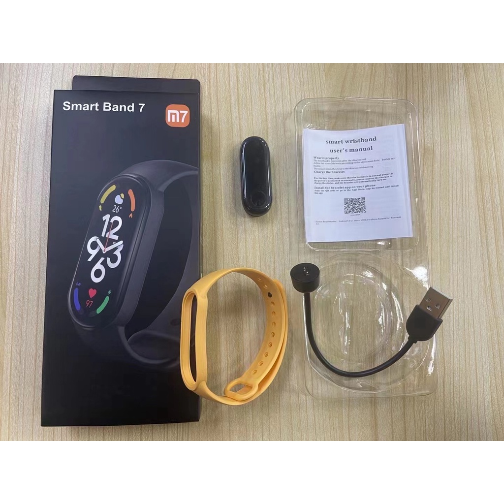 Đồng Hồ Thông Minh 2022 Theo Dõi Nhịp Tim Cho Xiaomi Mi Band 7 M7 PK M6 M5