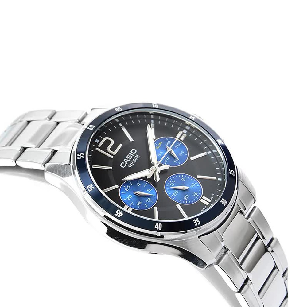 Đồng hồ nam dây kim loại Casio MTP-1374D-2AVDF chính hãng