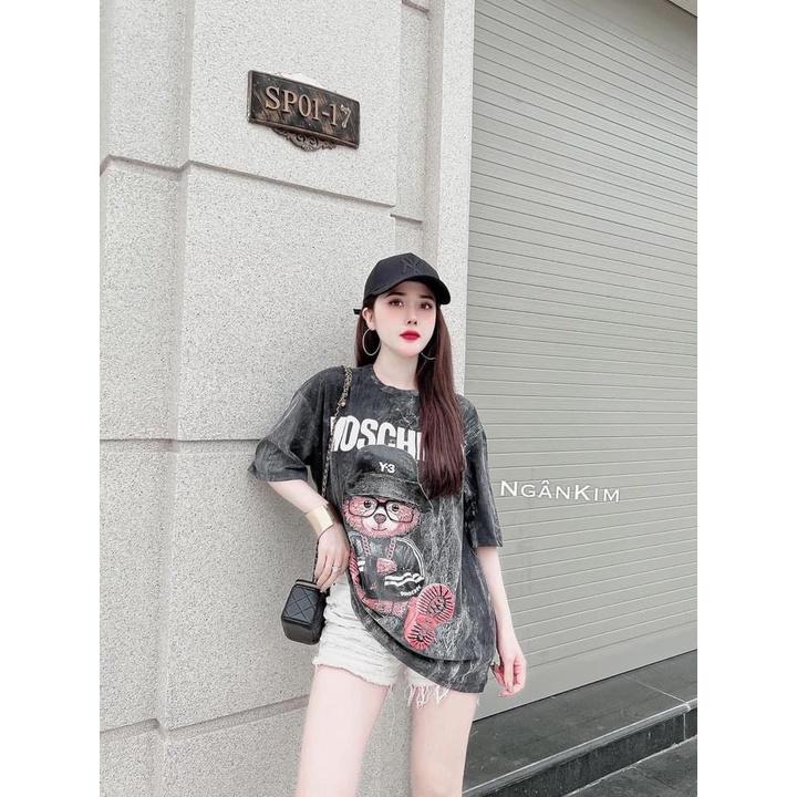 Áo thun tay lỡ form rộng - Áo phông nam nữ thời trang 40kg-68kg-AT07