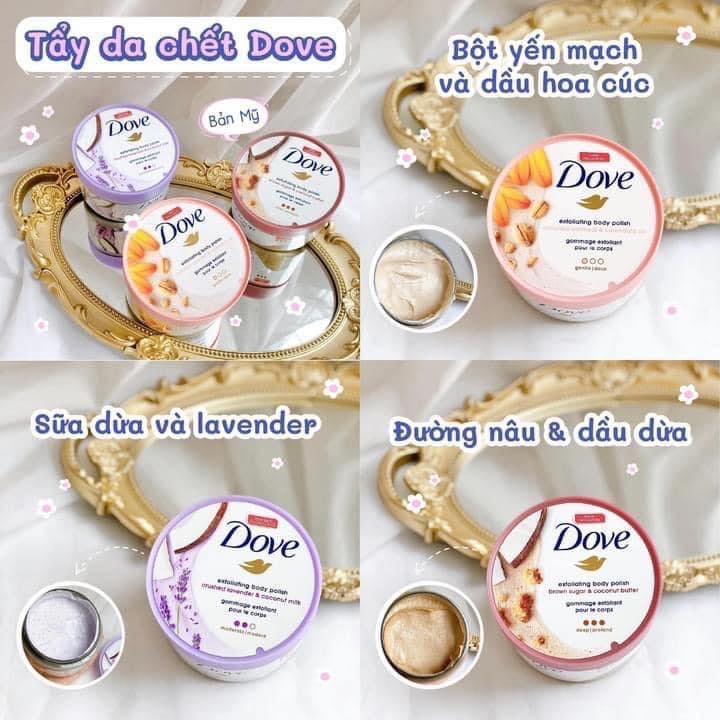 Tẩy Tế Bào Chết Body Dove Exfoliating Body Polish Scrub 298g Bản Mỹ