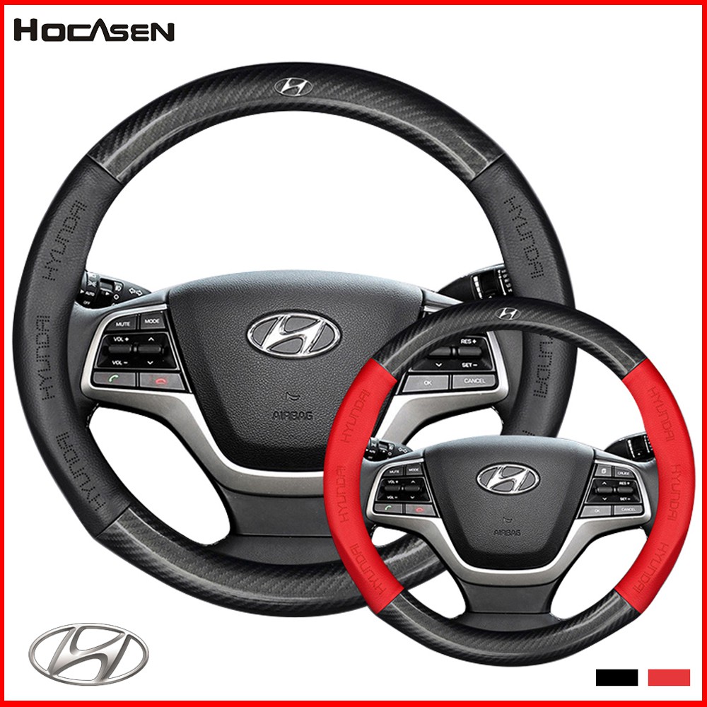 Vỏ Bọc Vô Lăng Xe Hơi Hyundai Elantra I10 I30 Ioniq Atos Getz