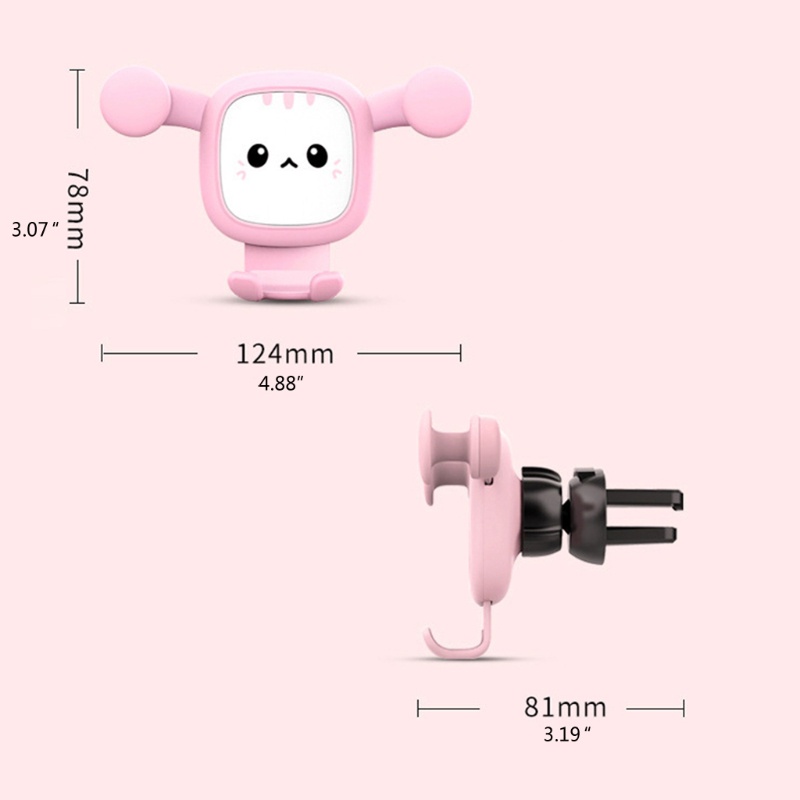 Sun Giá Đỡ Điện Thoại Phong Cách Động Vật Hoạt Hình Rảnh Tay Không Trượt Hoặc Rơi Cho Hầu Hết Các Phương Tiện Giao Thông
