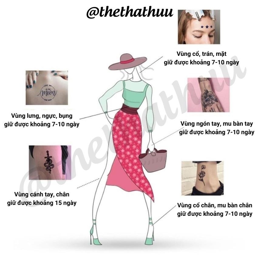 【Hình Xăm Ma Thuật】Hình Xăm Kéo Dài Đến 15 Ngày; Dán Chống Nước, Tạm Thời