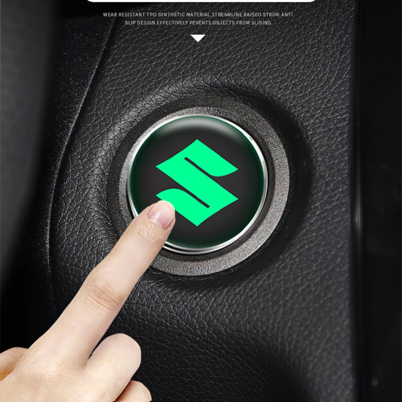 Miếng Dán Trang Trí Nút Khởi Động Xe Hơi Một Nút Bấm Đính Đá 3d Bằng Hợp Kim Cho Suzuki Swift Sx4 Alto Alivio Jimny