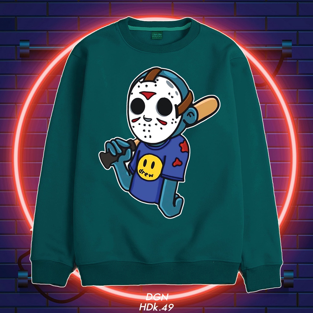 Áo Dài Tay Sweater Màu Xanh Lý HDK.49