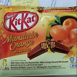 SOCOLA KITKAT Vị quýt hộp 8 thanh x 17g