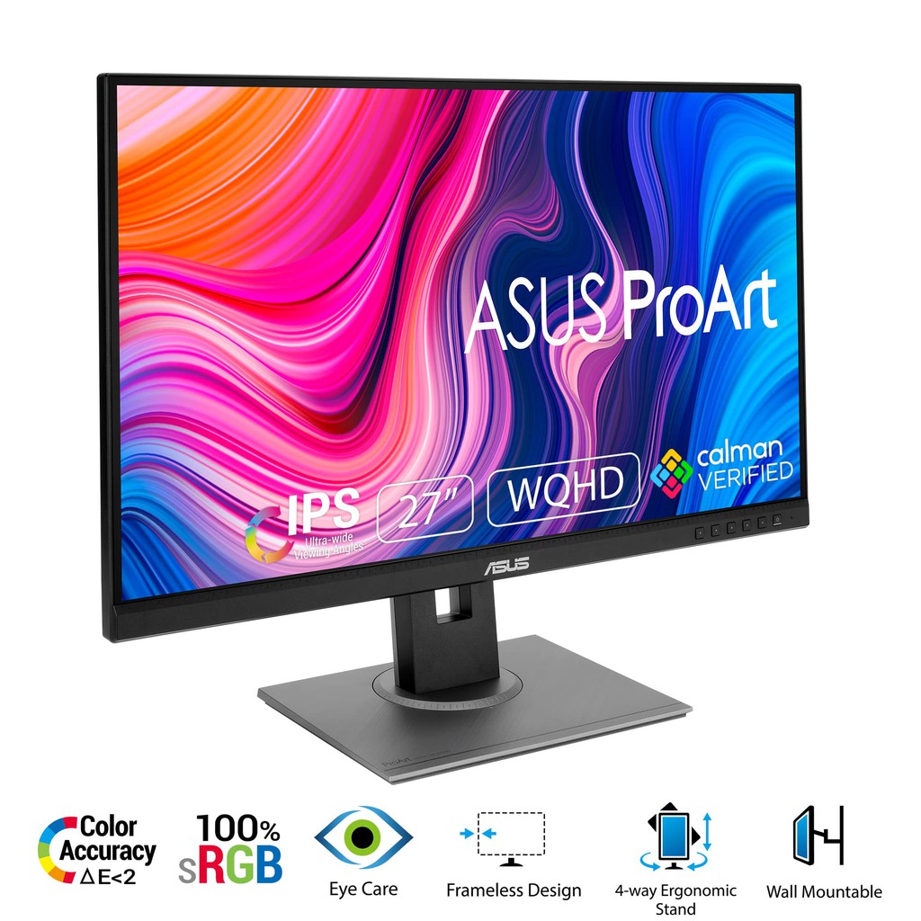 Màn Hình Chuyên Nghiệp ASUS ProArt PA278QV 27&quot; IPS WQHD 100% sRGB 100% Rec. 709