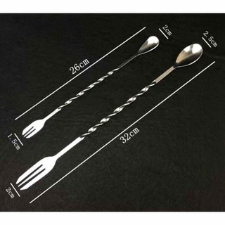THÌA KHUẤY INOX 2 ĐẦU