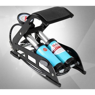 [FREESHIP]  [RẺ VÔ ĐỊCH] Bơm Hơi Đạp Chân Đa Năng Mini Cho Ô Tô xe máy HONOR ống kép -Shop Yêu Thích