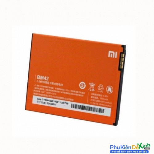 Pin Xiaomi Redmi Note 1 ( BM42 ) 3100 mAh - Mới 100% BH 6 tháng