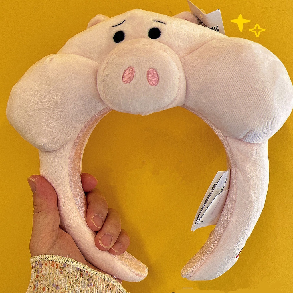 DISNEY Băng Đô Cài Tóc Hình Gấu Pooh / Chip Dale / Chip Dale Nhồi Bông Dễ Thương Cho Bé Gái