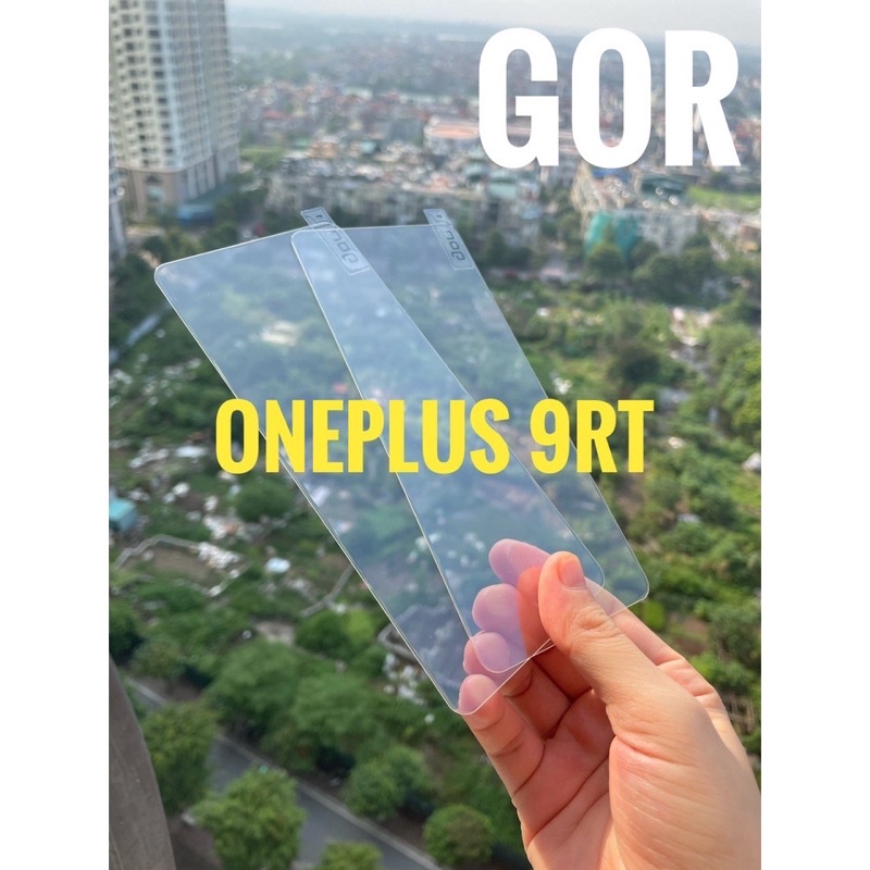 Bộ 2 dán kính cường lực hãng Gor cho Oneplus 9RT trong suốt váy cạnh 2,5D cảm ứng siêu nhậy