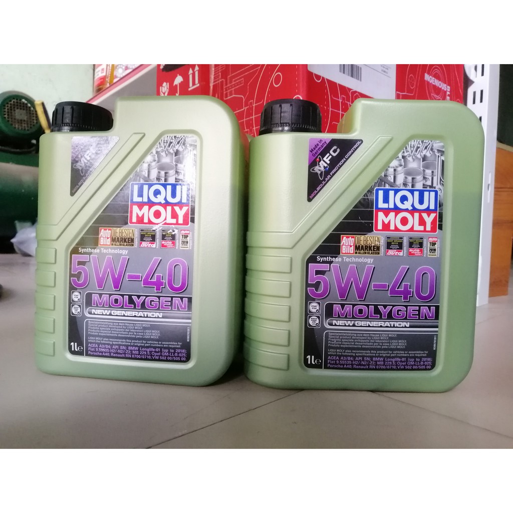 Nhớt xe tay ga Liqui Moly 5W40 Molygen 1 Lit