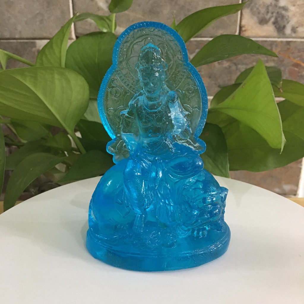 Phổ hiền bồ tát màu xanh dương cao 12 cm