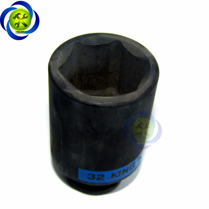 Tuýp đen dài 32mm Kingtony 443532 loại 1/2 6 cạnh dài 80mm