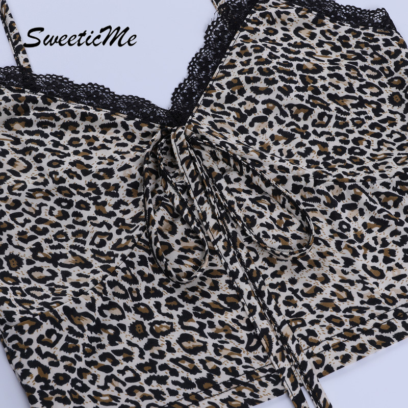 Áo hai dây hở lưng cổ chữ V in họa tiết da báo phong cách 2021 quyến rũ dành cho nữ | BigBuy360 - bigbuy360.vn