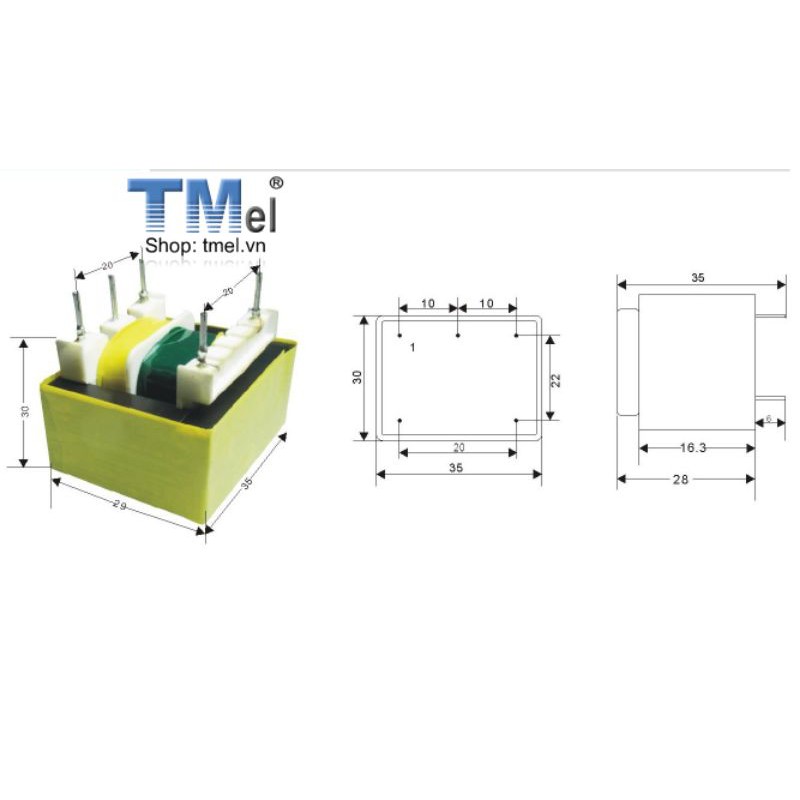 Biến thế 220V 12V/2VA