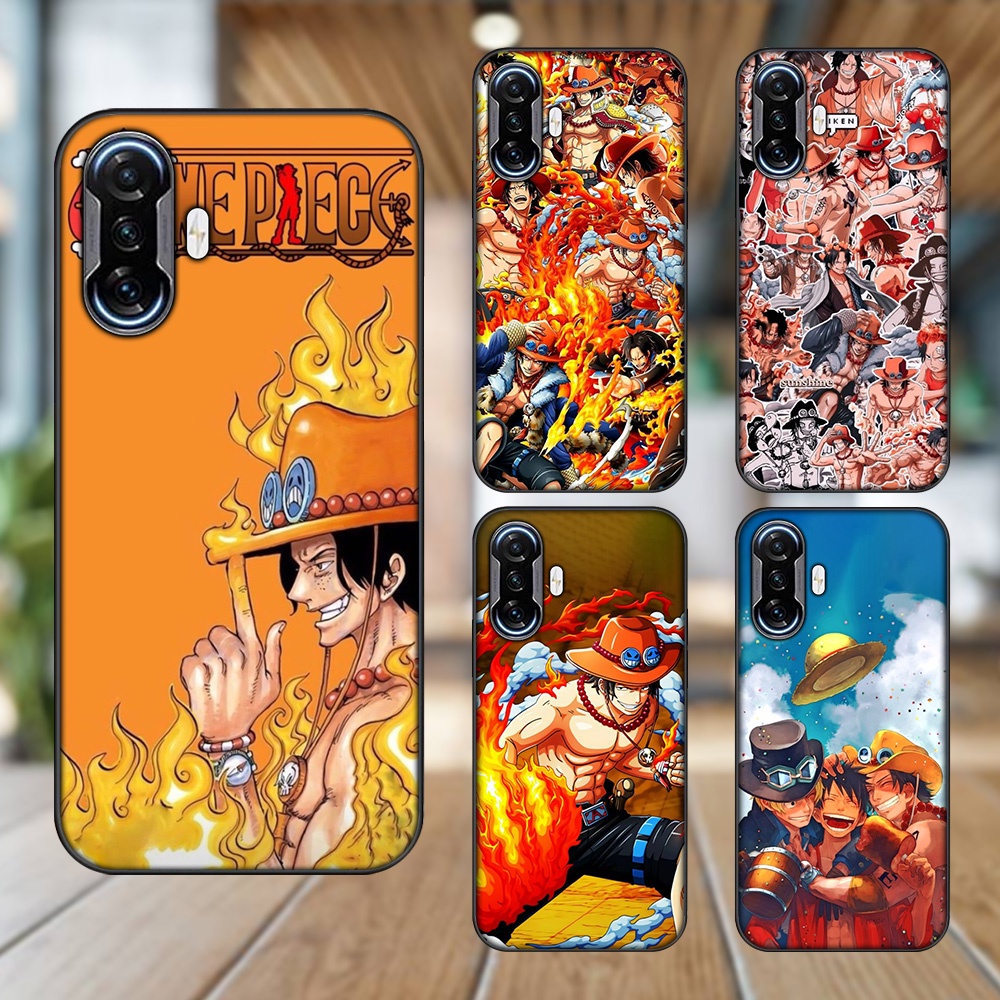 Ốp lưng Xiaomi K40 Gaming viền đen in hình Ace One Piece