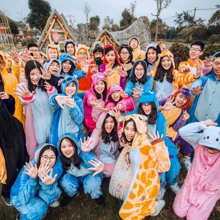 Bộ đồ thú onesie hình con vật | Bộ đồ ngủ con thú liền thân pijama
