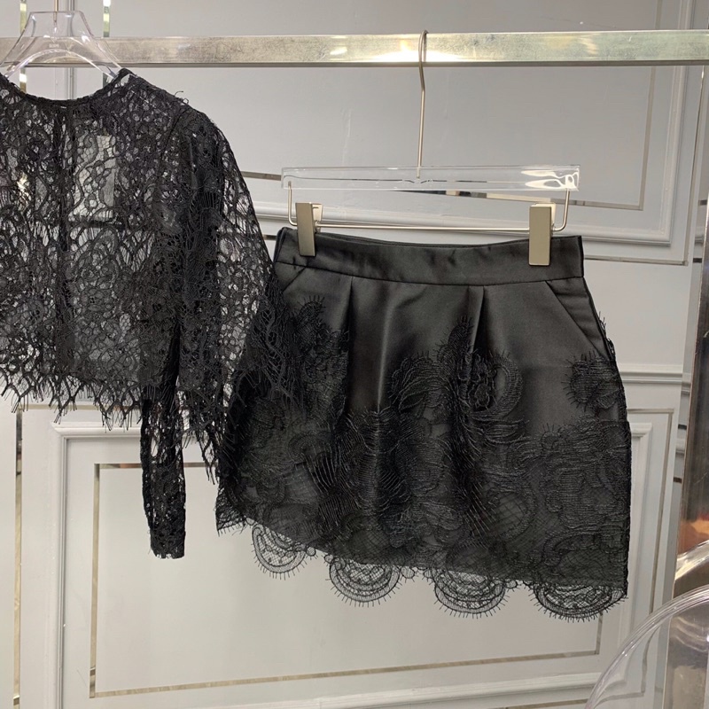 Chân váy tafta ren- Kim Linh Shop