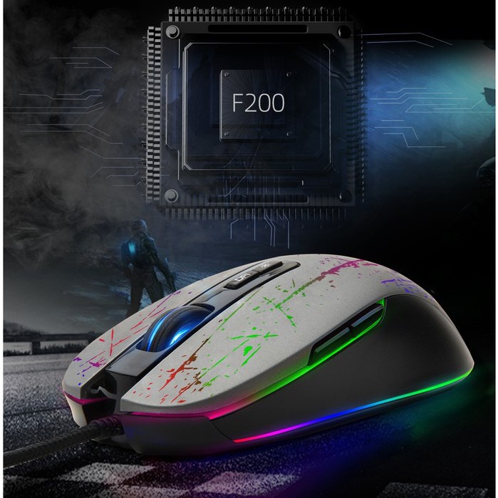 Chuột gaming Fuhlen F200 3200DPI ♥️Freeship♥️ Chuột chơi game Fuhlen F200 - Fuhlen G90