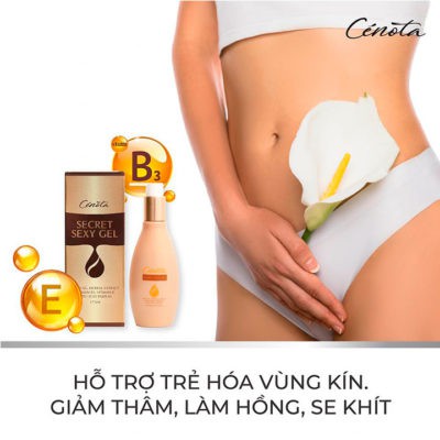 Dung Dịch Vệ Sinh phụ nữ trị ngứa LÀM HỒNG và SE KHÍT Vùng Kín Cenota Secret Sexy 175ml