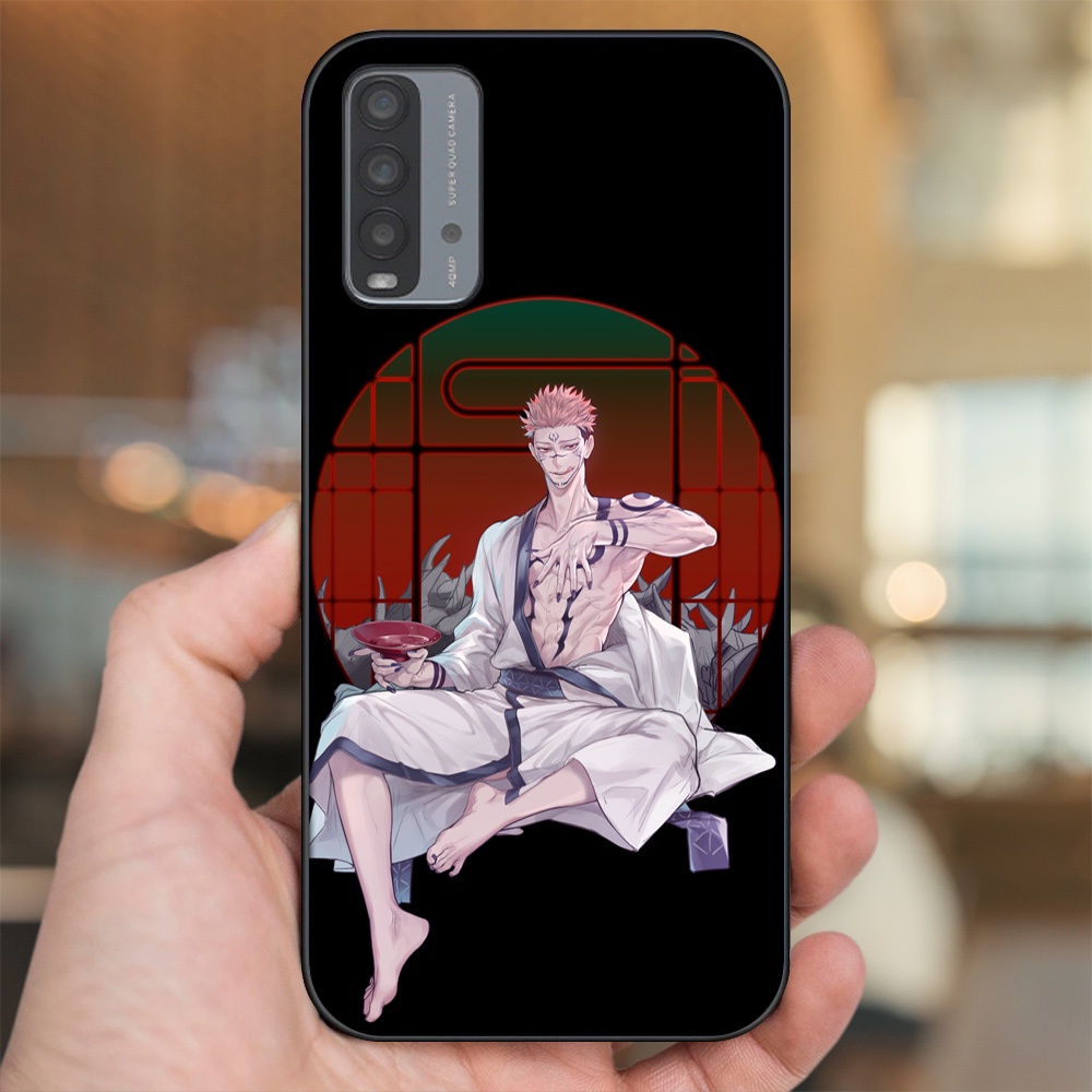 Ốp lưng Xiaomi Redmi 9T viền đen in hình Yuji Jujutsu Kaisen