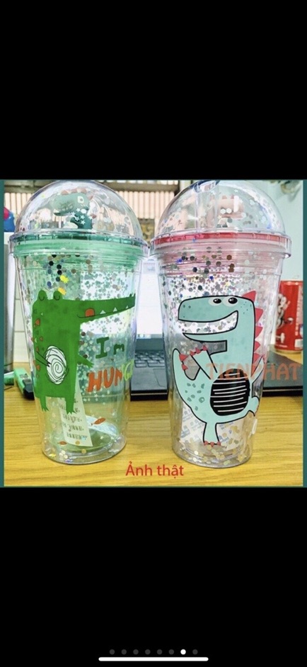 Bình nước giữ nhiệt kim tuyến khủng long