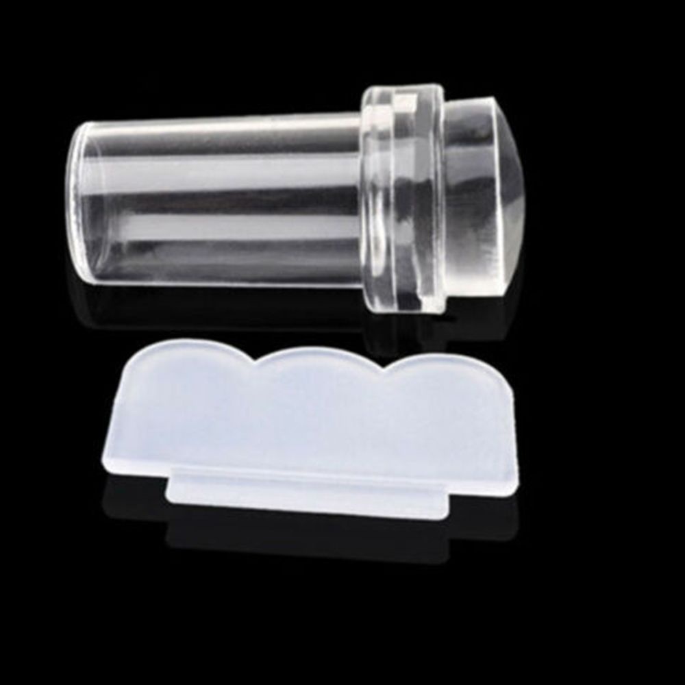 [Hàng mới về] Dụng cụ in họa tiết cho móng tay màu trong suốt chất liệu silicon bền bỉ