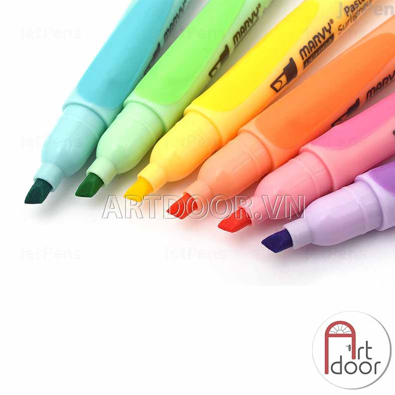 [ARTDOOR] Bút vẽ dạ quang MARVY Pastel Highlight