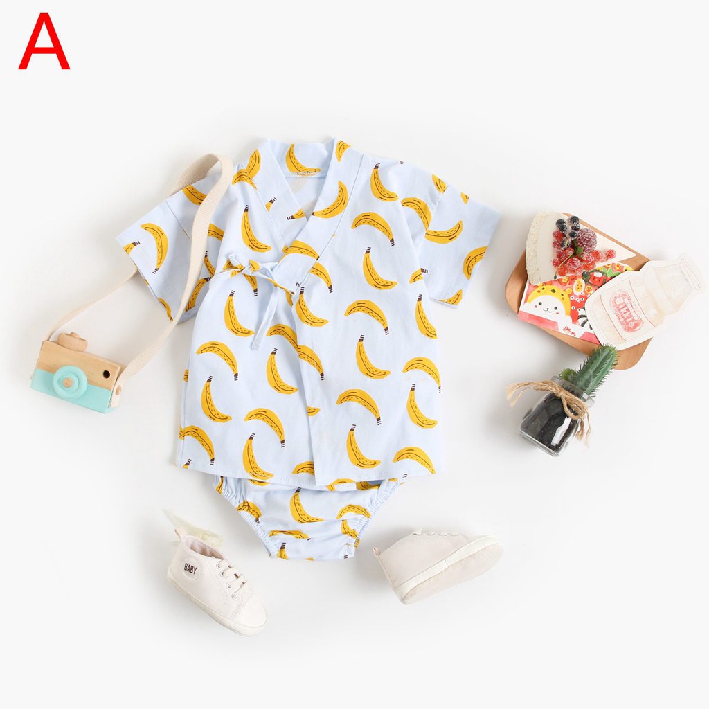 Sanlutoz Mùa hè  Em bé Unisex Bộ quần áo Ngọn + Đáy 2 cái