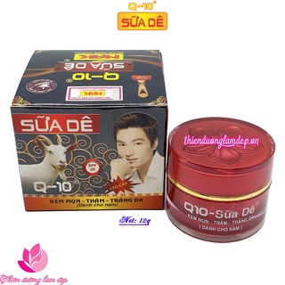 Mỹ phẩm dành cho nam kem mụn xóa thâm trắng da q-10 sữa dê 12g
