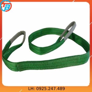 Dây cáp bẹ cẩu hàng 2 tấn dài 1,2,3,4,5,6,8,10 mét - bản rộng 50mm cáp thép giá sỉ thái bình vina