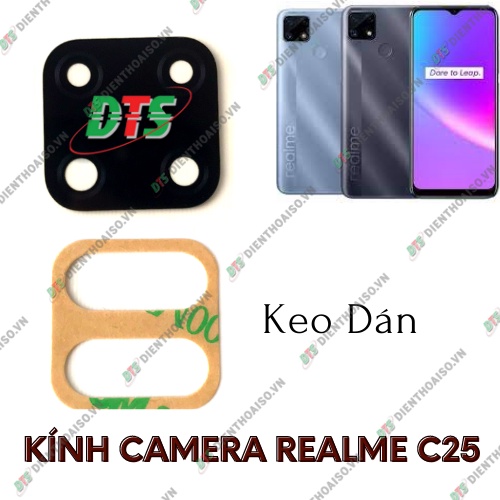 Kính camera realme c25 kèm keo dán