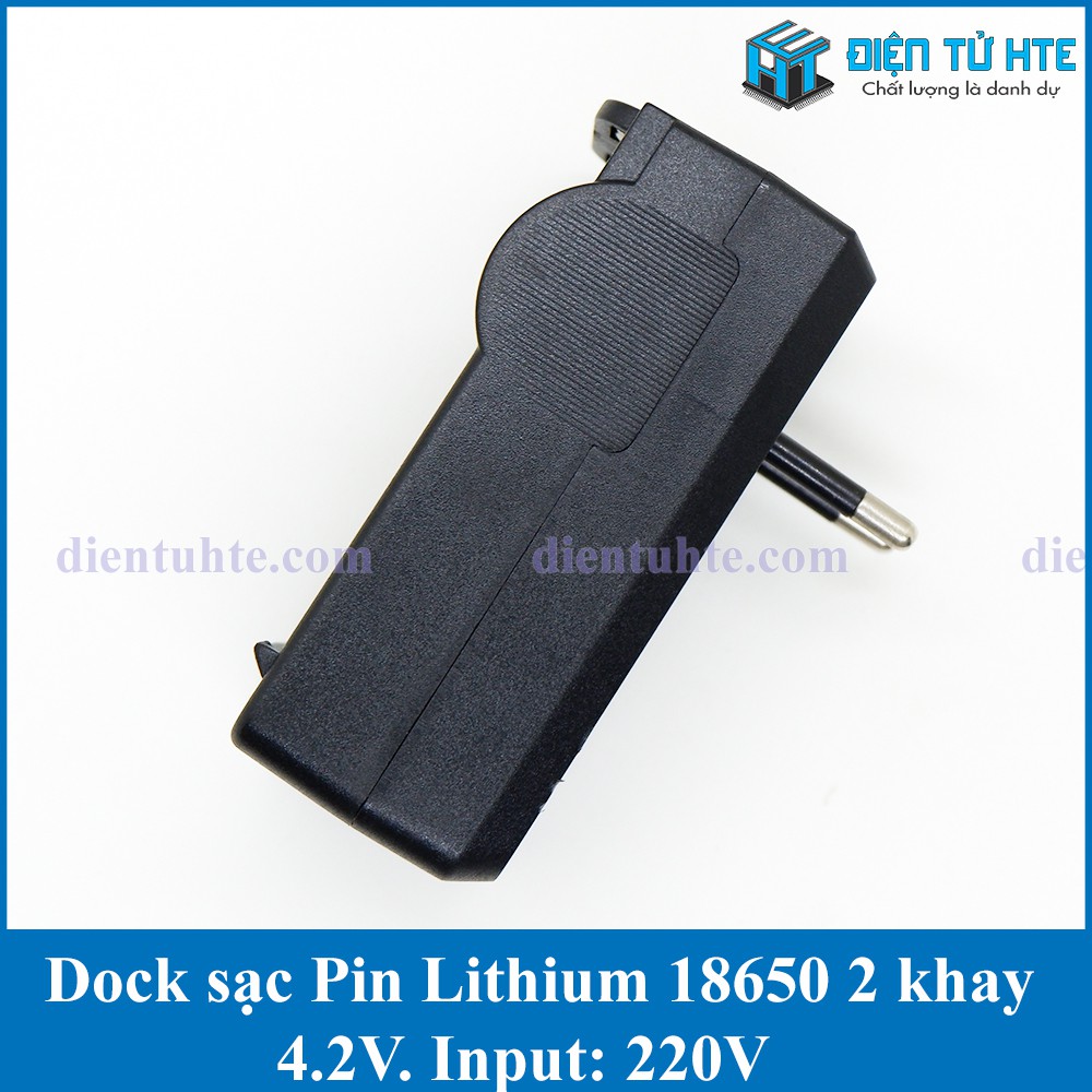 Dock sạc Pin Lithium 18650 4.2V 2 khay