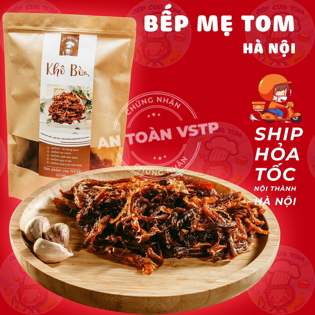 Đồ Ăn Vặt Bò Ướt Xé Sợi 500g Bếp Mẹ Tom | BigBuy360 - bigbuy360.vn