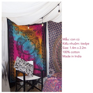 Khăn Mandala Ấn Độ 100% Cotton 2m2 x 1m4
