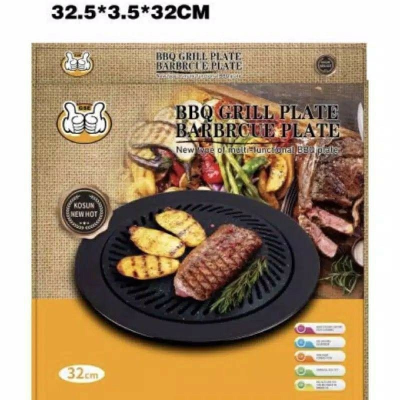 Vỉ Nướng Bbq Đa Năng Hình Tròn 32cm Phong Cách Hàn Quốc