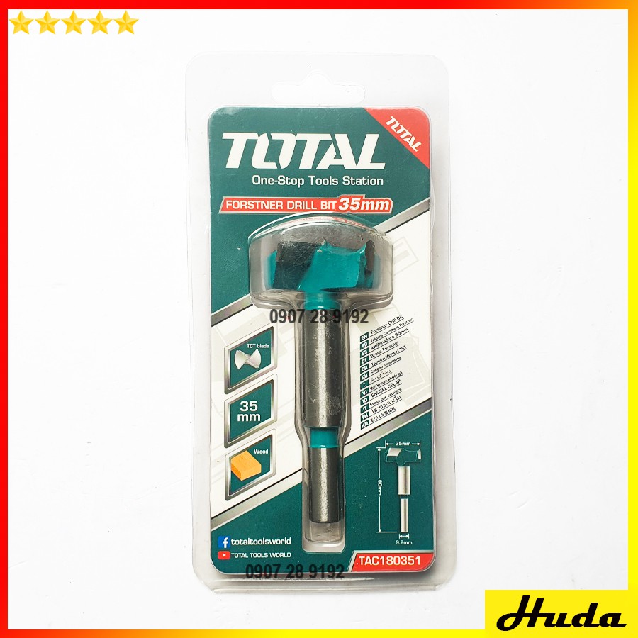 35MM Mũi khoan khoét gỗ bản lề Total uio