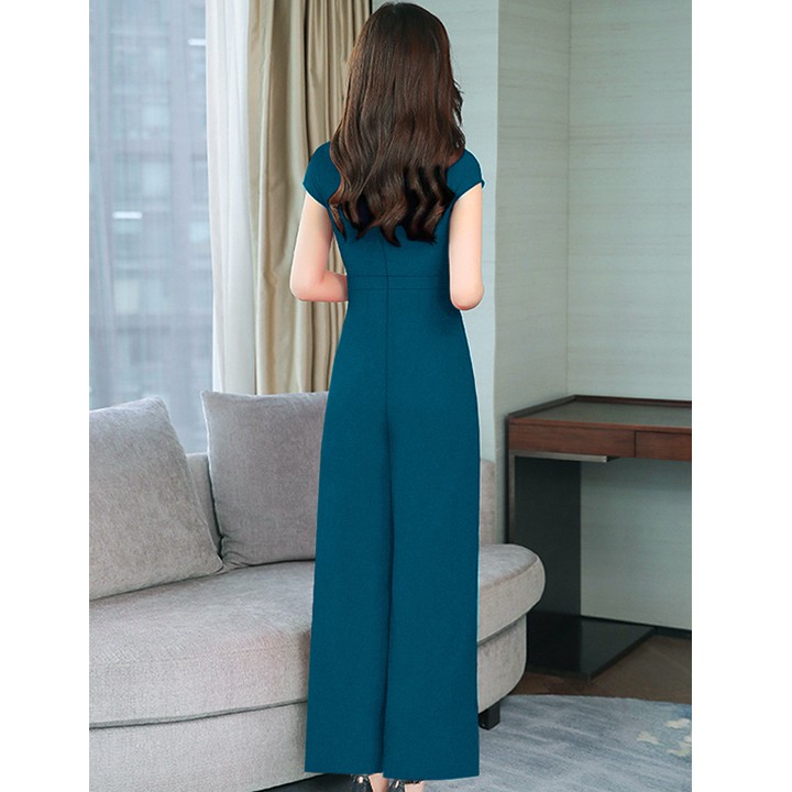 Jumpsuit Dài 💕FREESHIP💕 Jumsuit dài ống suông xếp ly ngực xinh xắn Mã số: TJ1093 | BigBuy360 - bigbuy360.vn