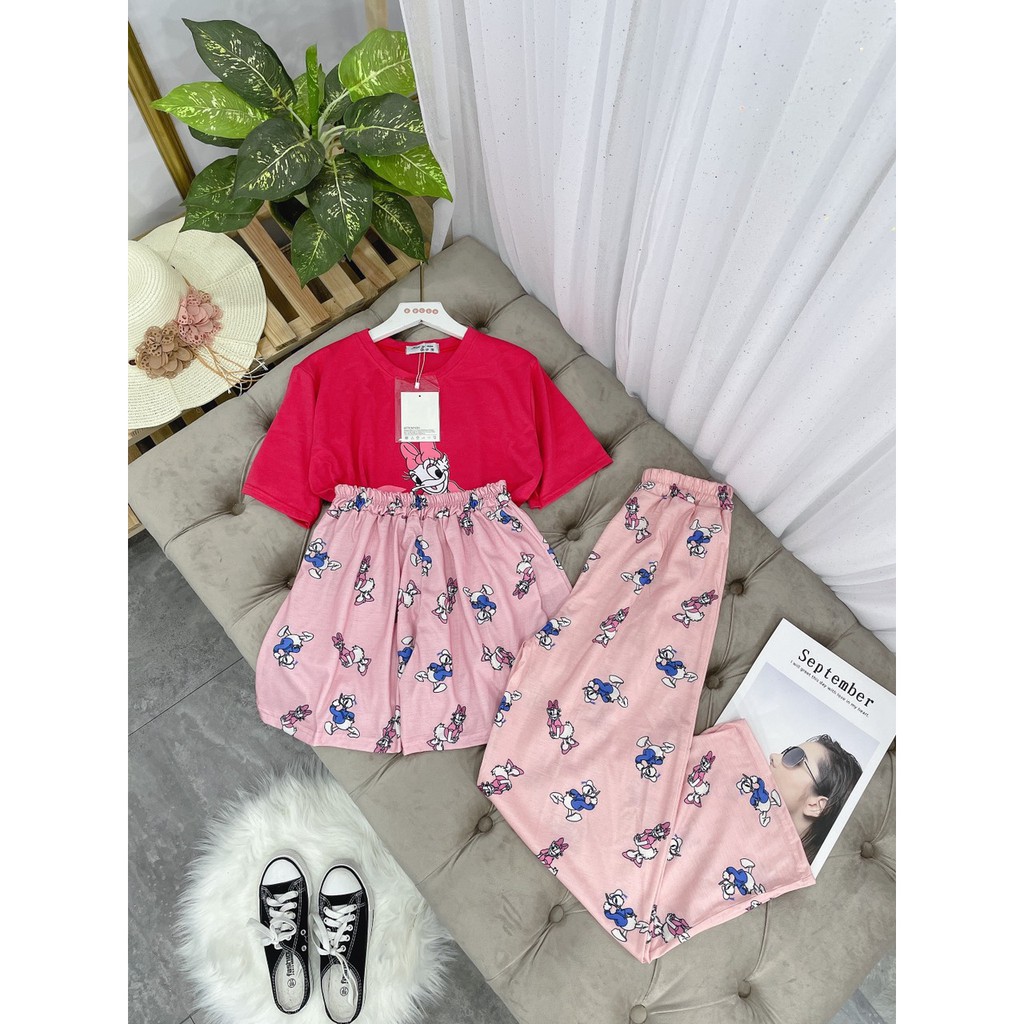 Set đồ nữ cá tính, set quần sóc áo thun đi chơi sang chảnh mùa hè đẹp 8A00212 | BigBuy360 - bigbuy360.vn