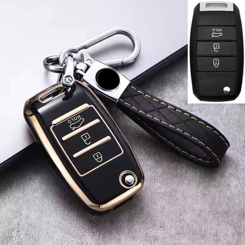 Ốp Chìa Khóa Điều Khiển Từ Xa Cho Xe Hơi Kia Rio Rio5 Sportage Ceed Cerato K3 KX3 K4 K5 Cerato Sorento Optima Cerato