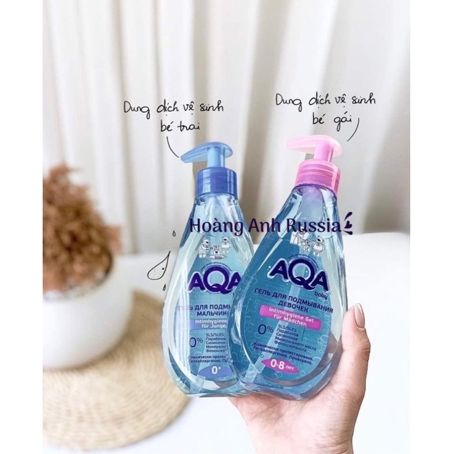 Dung dịch vệ sinh kháng khuẩn cho bé AQA Nga 250ml