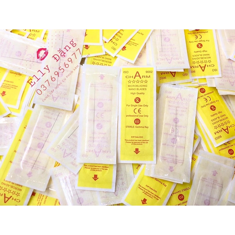Kim máy giansun hãng Charm dài tốt, Kim phun xăm size 0.18 , 0.25 , 0.3 , 0.35 , 0.4