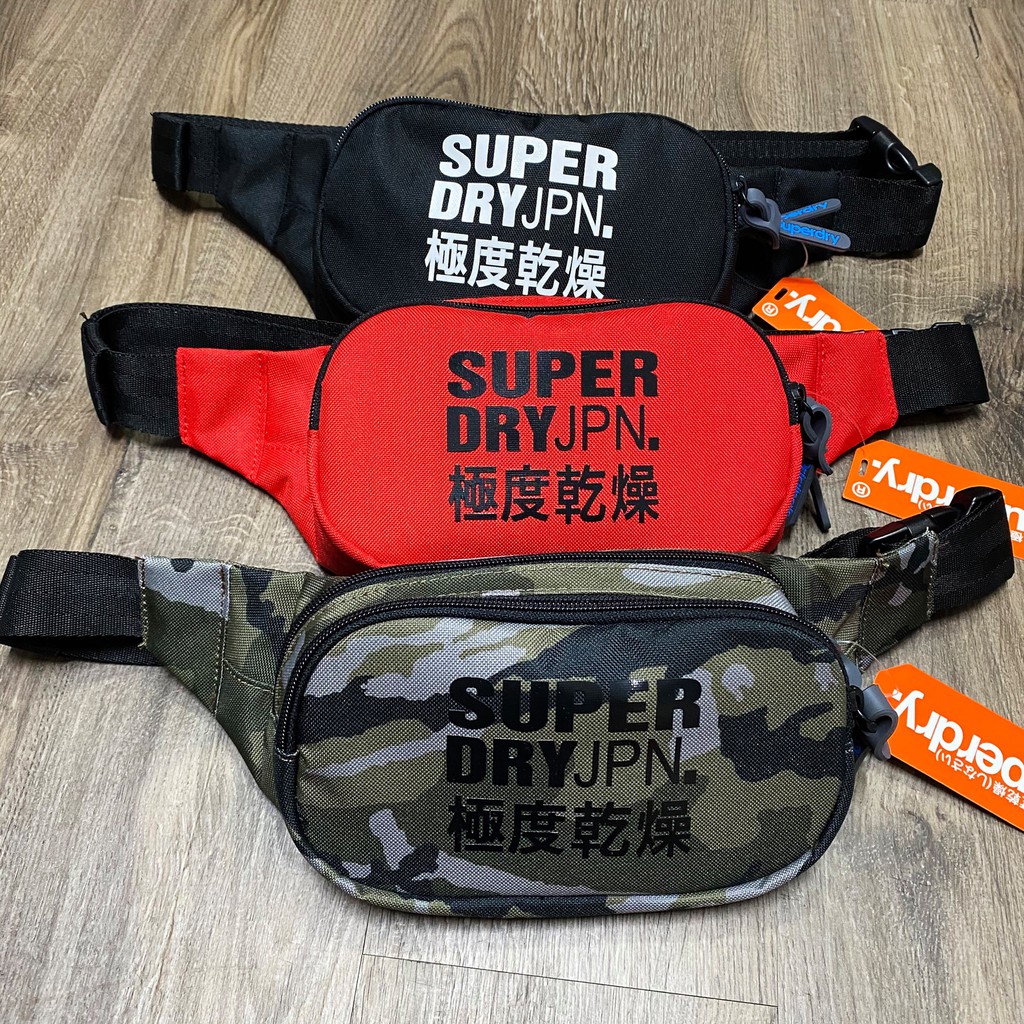 [HOT - GIÁ XƯỞNG]Túi bao tử Super.dry 3 màu on web 2020 - full nametag phụ liệu xịn - 2 ngăn tiện lợi